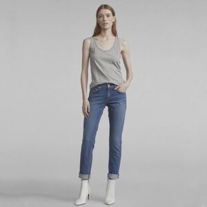 rag and bone Dre Low-Rise Boyfriend El Relaxed Fit Mid Indigo Jean Size 6/28